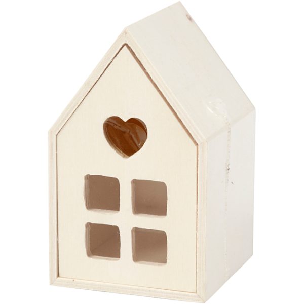 Huis met lade Creativ Company 10.8x6.8 cm hout - Afbeelding 2