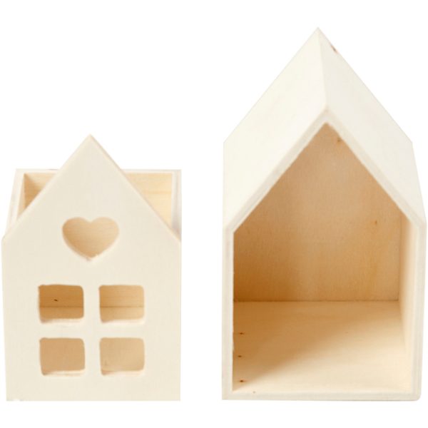 Huis met lade Creativ Company 10.8x6.8 cm hout - Afbeelding 3