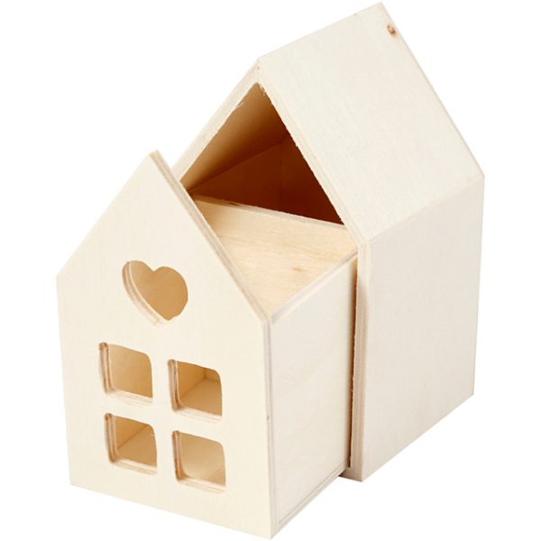 Huis met lade Creativ Company 10.8x6.8 cm hout - Afbeelding 4