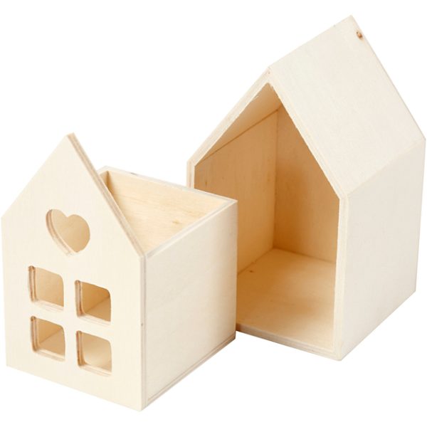 Huis met lade Creativ Company 10.8x6.8 cm hout - Afbeelding 5