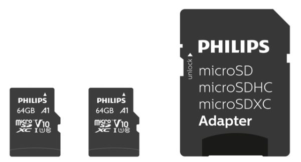 Geheugenkaart Philips micro SDXC Class 10 UHS-I U1 64GB 2 stuks - Afbeelding 2