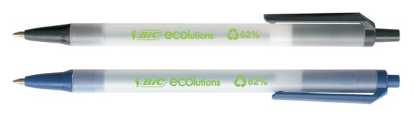 Balpen Bic Ecolutions medium blauw - Afbeelding 2