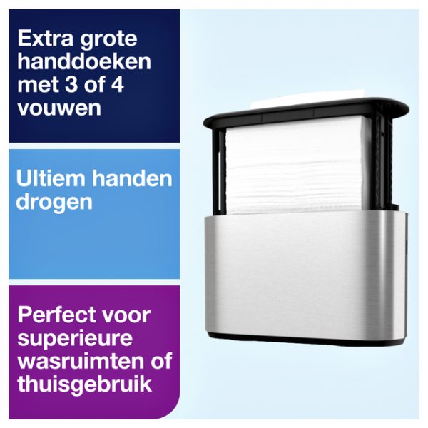 Handdoekdispenser Tork Express Image lijn Countertop Multifold H2 rvs 460005 - Afbeelding 6