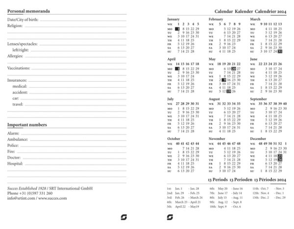 Calendarium 2025 Succes Junior 7dagen/2pagina's - Afbeelding 3