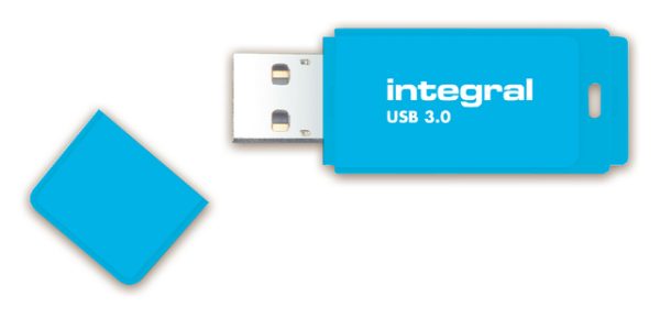 USB-stick 2.0 Integral 16GB neon blauw - Afbeelding 3