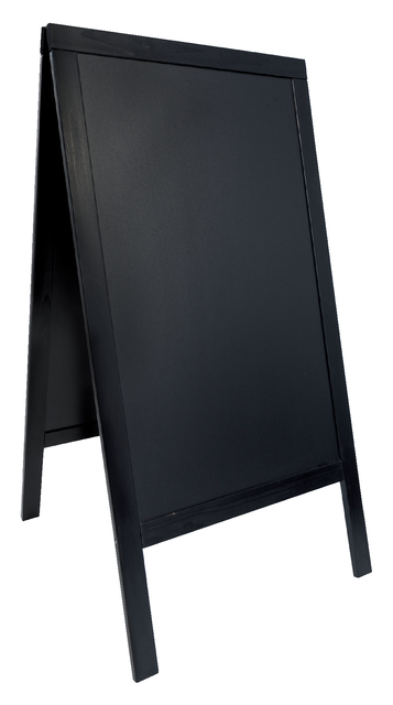 Stoepbord  70x125x4cm zwart