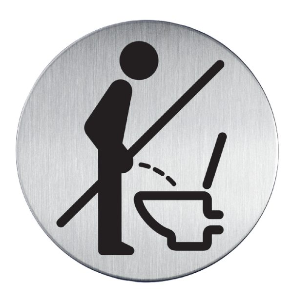 Infobord pictogram Durable 4921 verboden Staand urineren